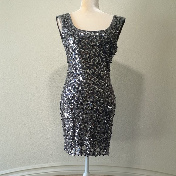 Guess Sequin Sheath Dress - Picture 3 of 12